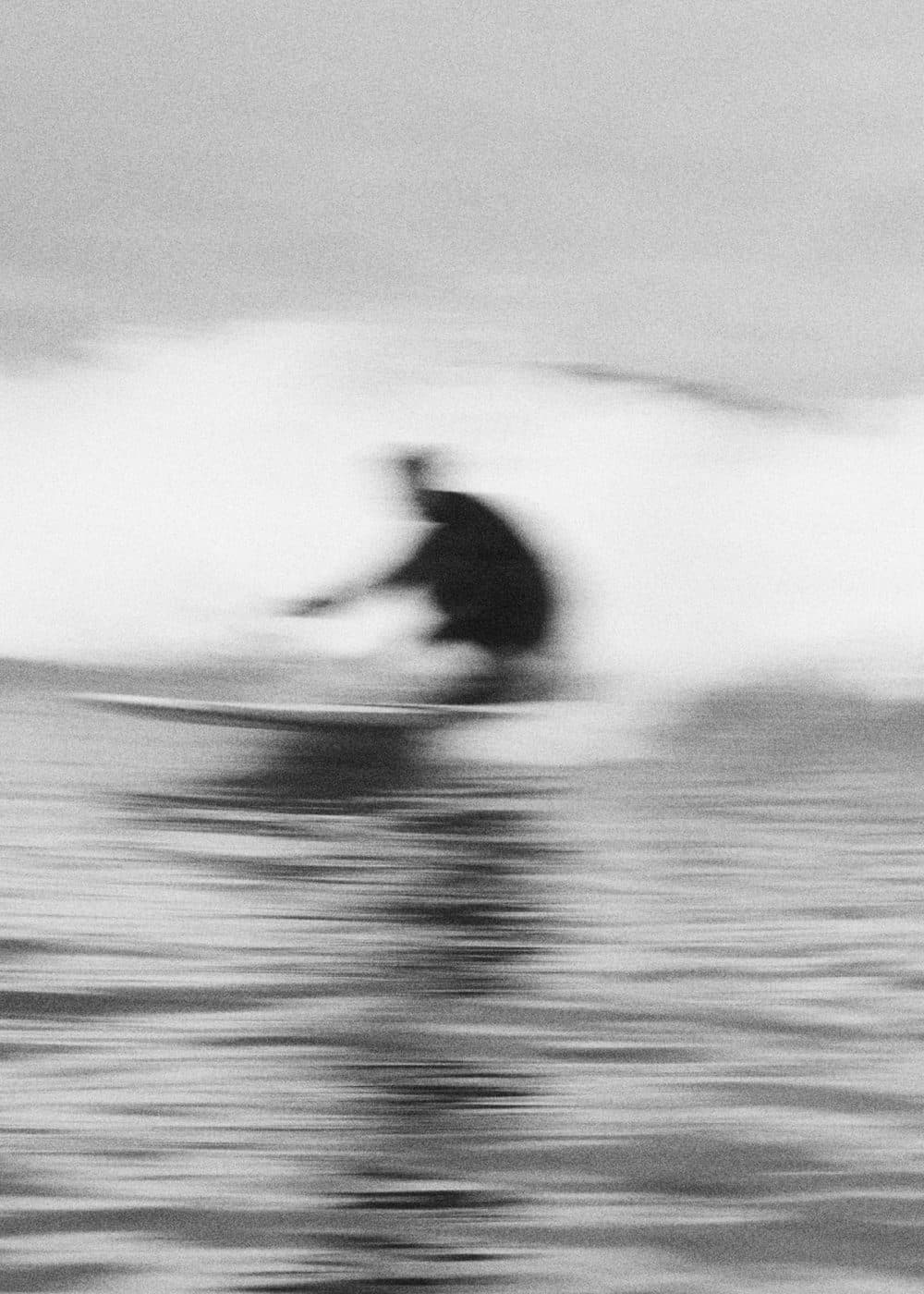 Swimmer in open water